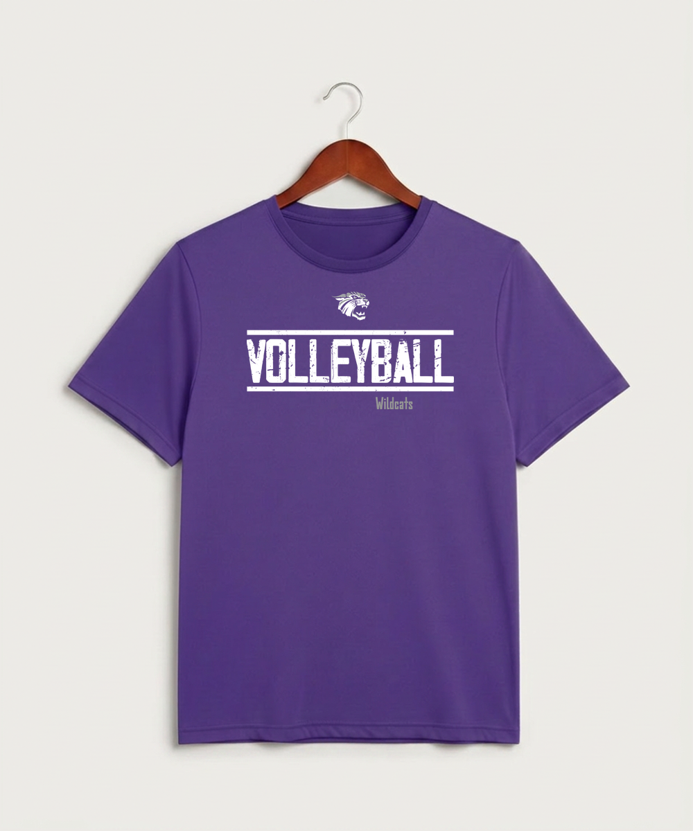 Goodhue High School Volleyball (Girls) - Purple Sport-Tek PosiCharge Competitor Tee. ST350