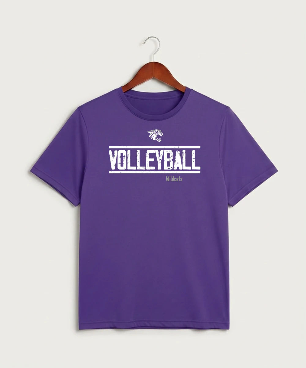 Goodhue High School Volleyball (Girls) - Purple Sport-Tek PosiCharge Competitor Tee. ST350