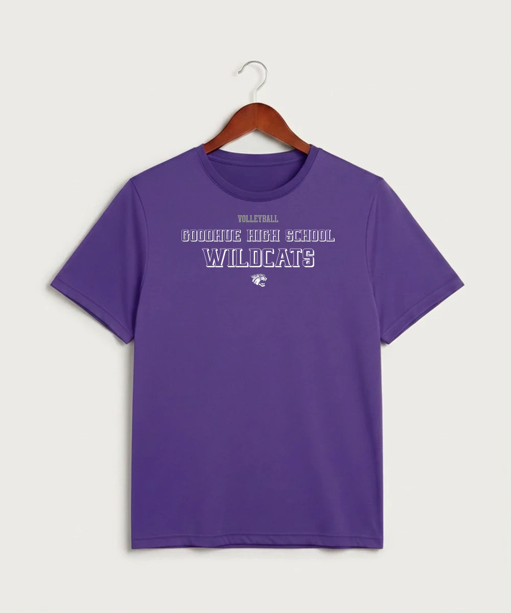 Goodhue High School Volleyball (Girls) - Purple Sport-Tek PosiCharge Competitor Tee. ST350