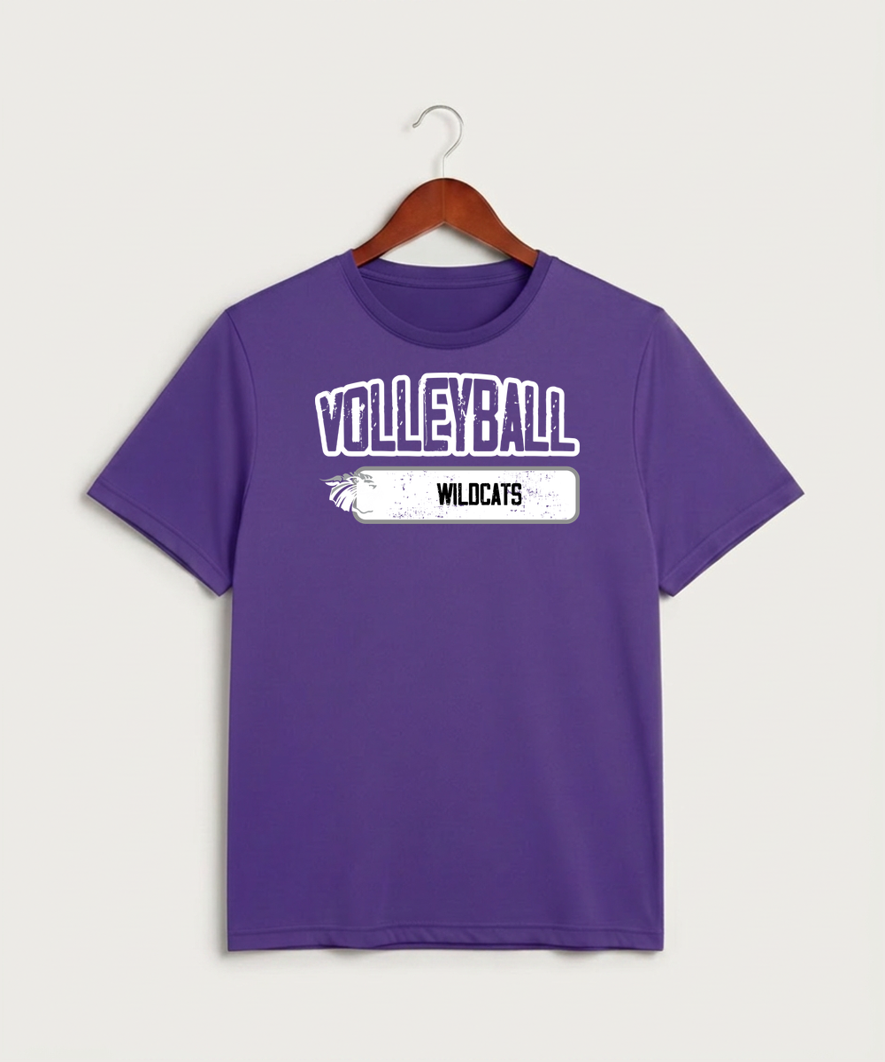 Goodhue High School Volleyball (Girls) - Purple Sport-Tek PosiCharge Competitor Tee. ST350
