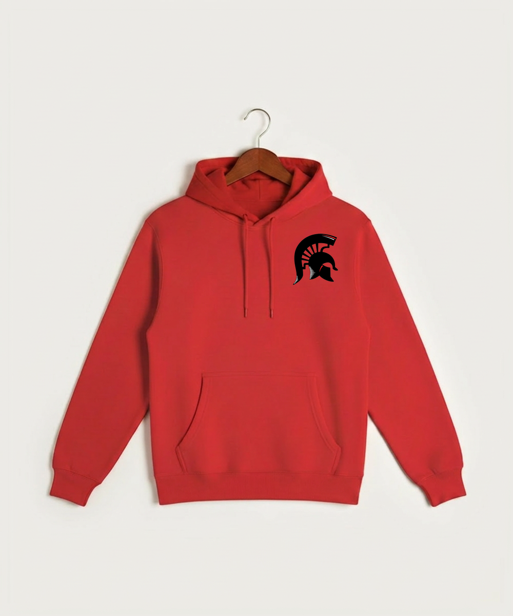 Bold High School Football (Boys) - Red Hoodie Value - Left Chest
