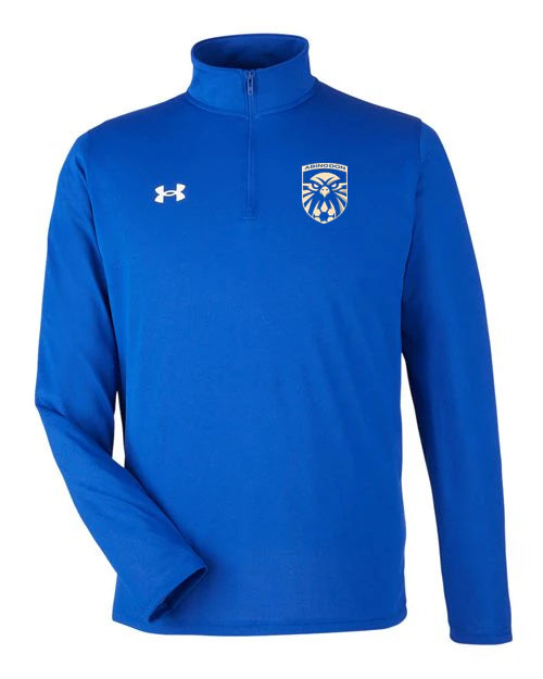 Abingdon High School Football (Boys) - Royal/ White Men's Team Tech™ Quarter-Zip Pullover
