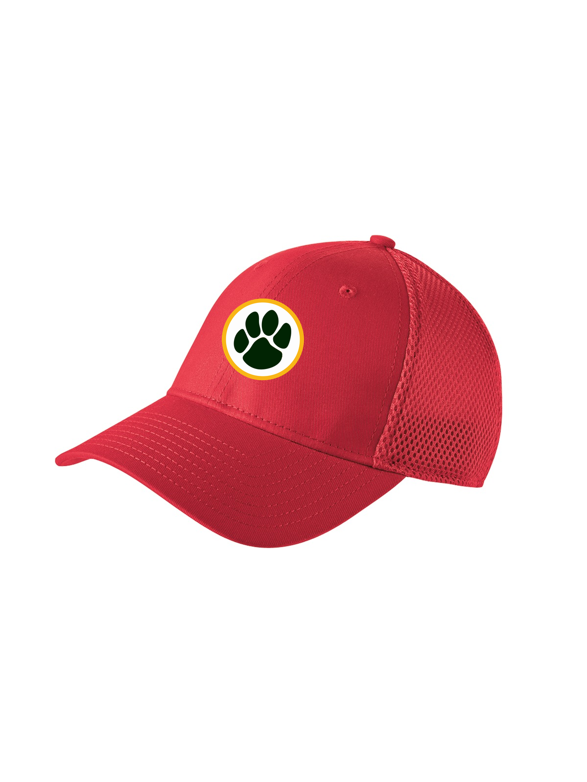 Ashwaubenon High School Football (Boys) - Scarlet Red New Era - Stretch Mesh Cap. NE1020