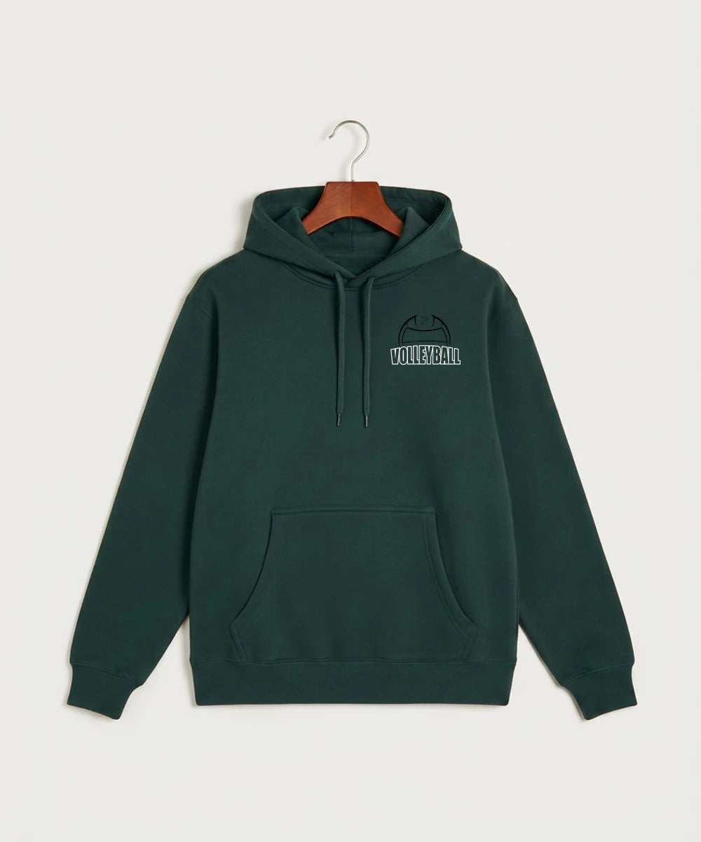 Pipestone Area High School Volleyball (Girls) - Sport Green Hoodie Value - Left Chest