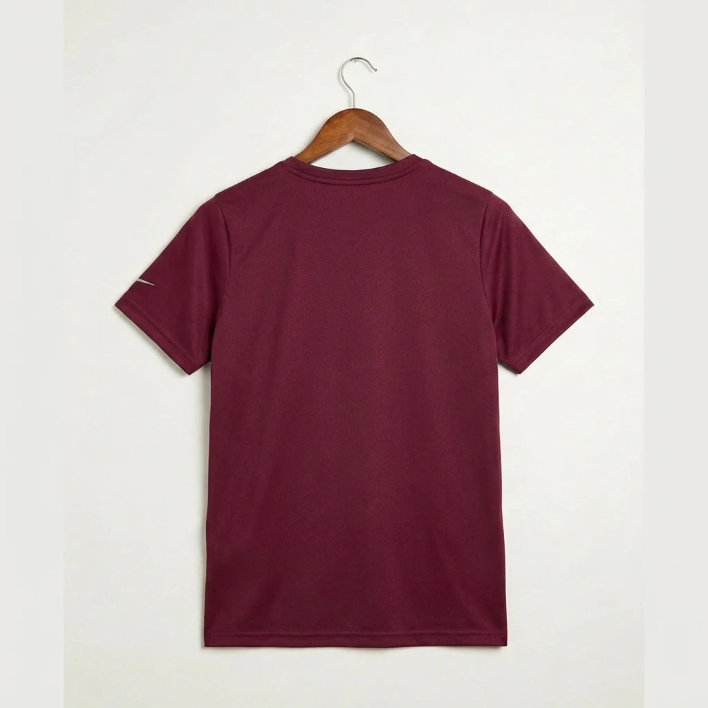 Abingdon High School Football (Boys) - Team Maroon Nike Youth Swoosh Sleeve rLegend Tee NKDX8787 — back