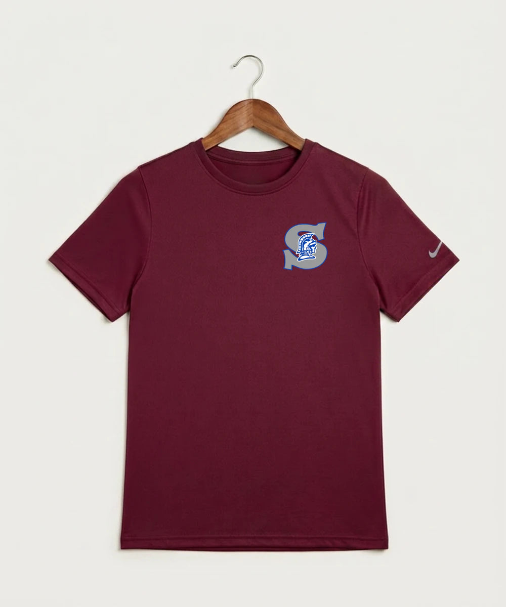 Green Bay Southwest High School Volleyball (Girls) - Team Maroon Nike Youth Swoosh Sleeve rLegend Tee NKDX8787