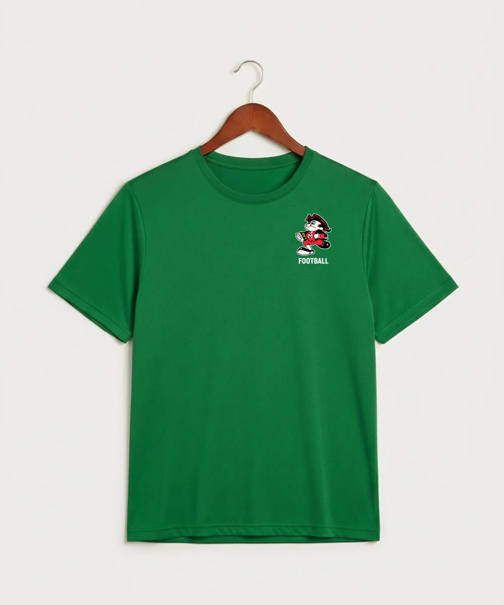 John Marshall High School Basketball (Boys) - True Kelly Green Sport-Tek PosiCharge Competitor Tee. ST350