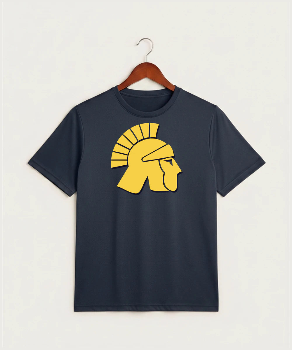 Wausau West High School Cheer - True Navy Heather Sport-Tek PosiCharge Competitor Tee. ST350