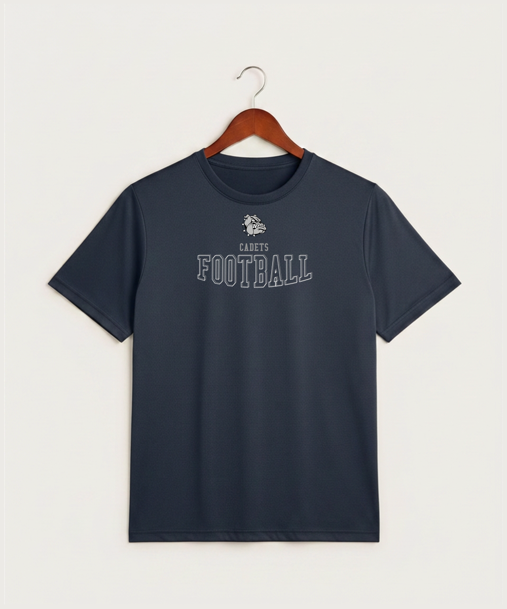 Sargent County High School Football (Boys) - True Navy Heather Sport-Tek PosiCharge Competitor Tee. ST350