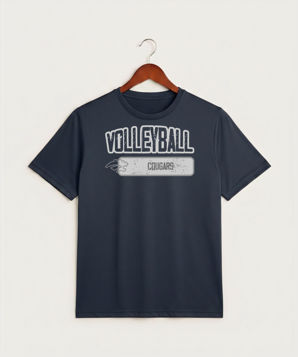 Zumbrota Mazeppa High School Volleyball (Girls) - True Navy Heather Sport-Tek PosiCharge Competitor Tee. ST350