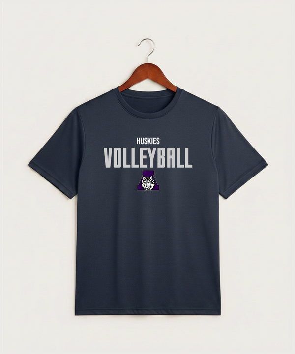 Albany High School Volleyball (Girls) - True Navy Heather Sport-Tek PosiCharge Competitor Tee. ST350