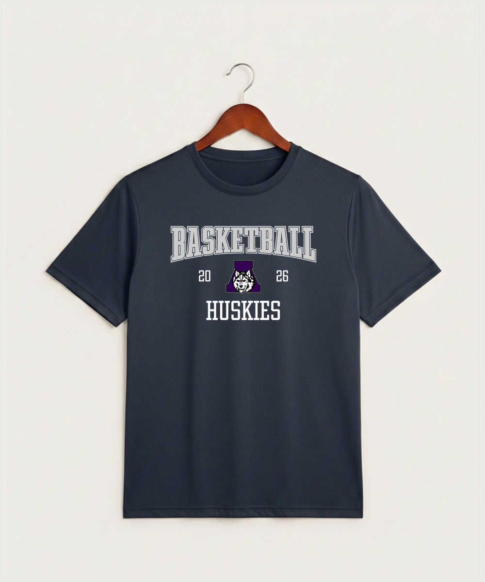 Albany High School Basketball (Boys) - True Navy Heather Sport-Tek PosiCharge Competitor Tee. ST350