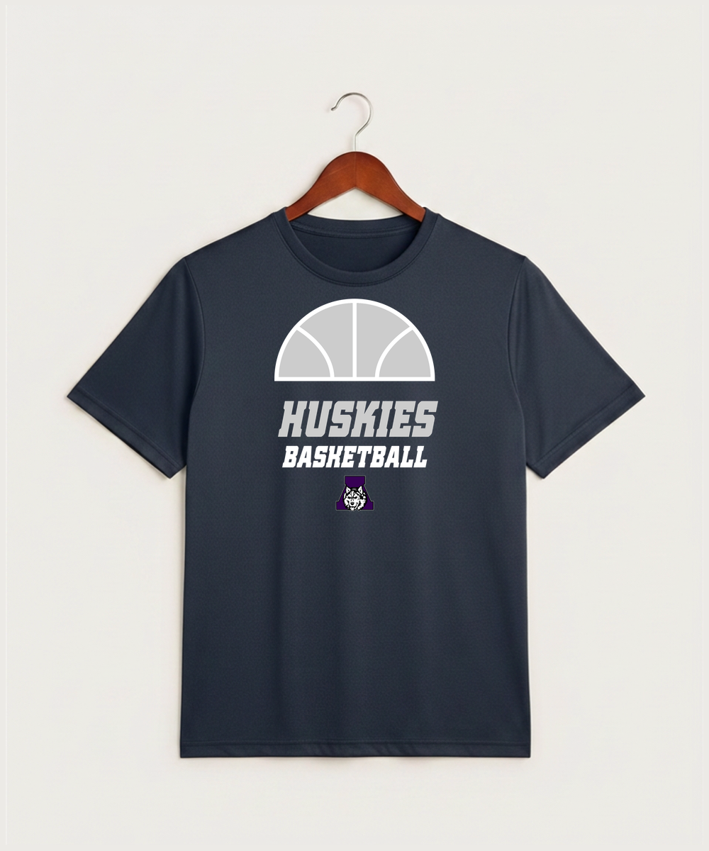 Albany High School Basketball (Boys) - True Navy Heather Sport-Tek PosiCharge Competitor Tee. ST350