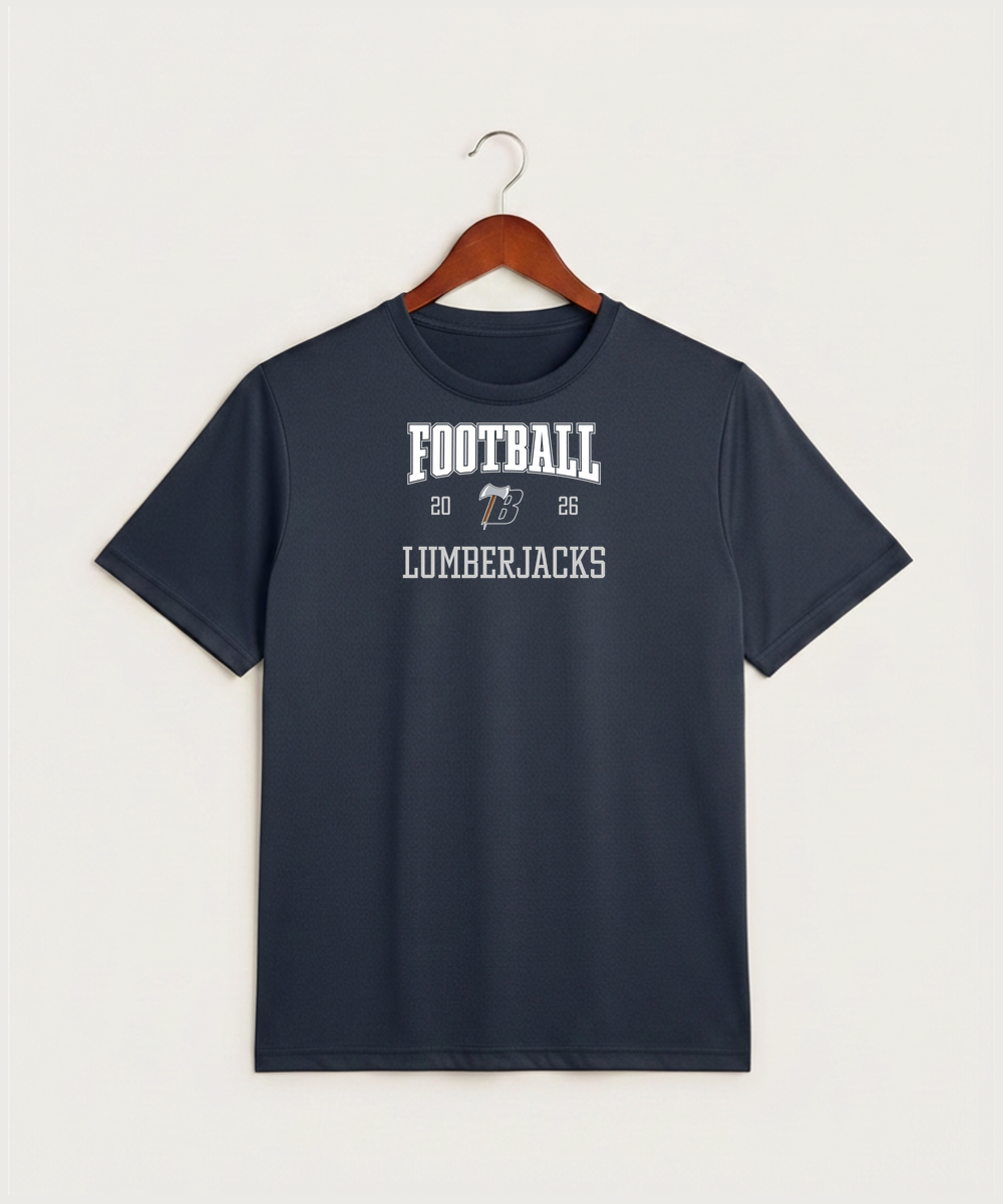Bemidji High School Football (Boys) - True Navy Heather Sport-Tek PosiCharge Competitor Tee. ST350