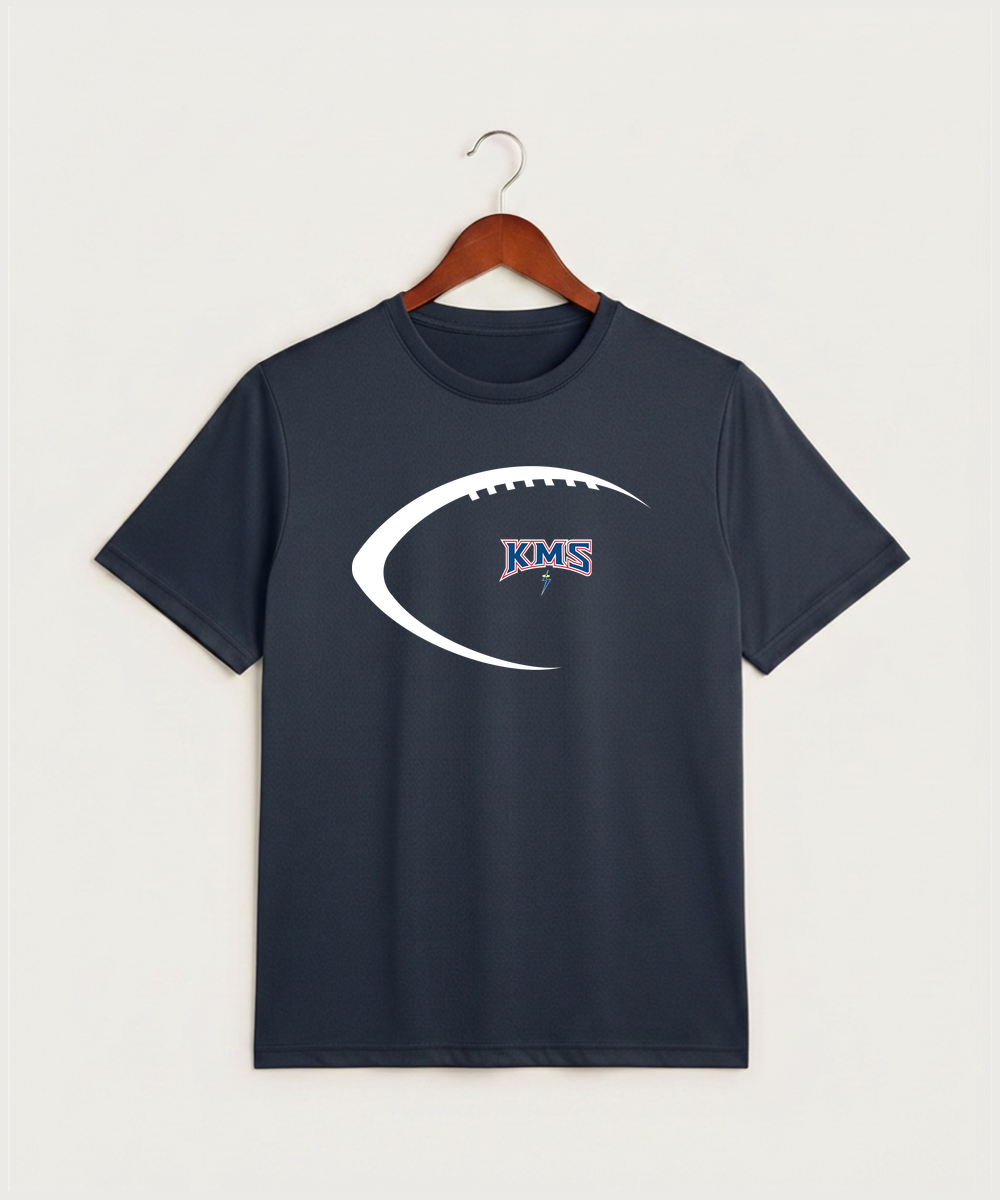 Kerkhoven-Murdock-Sunburg High School Football (Boys) - True Navy Heather Sport-Tek PosiCharge Competitor Tee. ST350