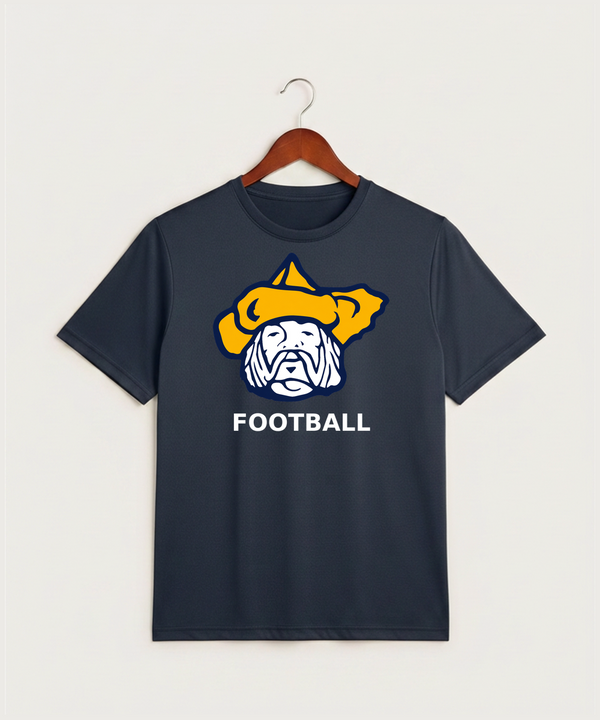 Polo HS Football general - True Navy Heather Sport-Tek PosiCharge Competitor Tee. ST350