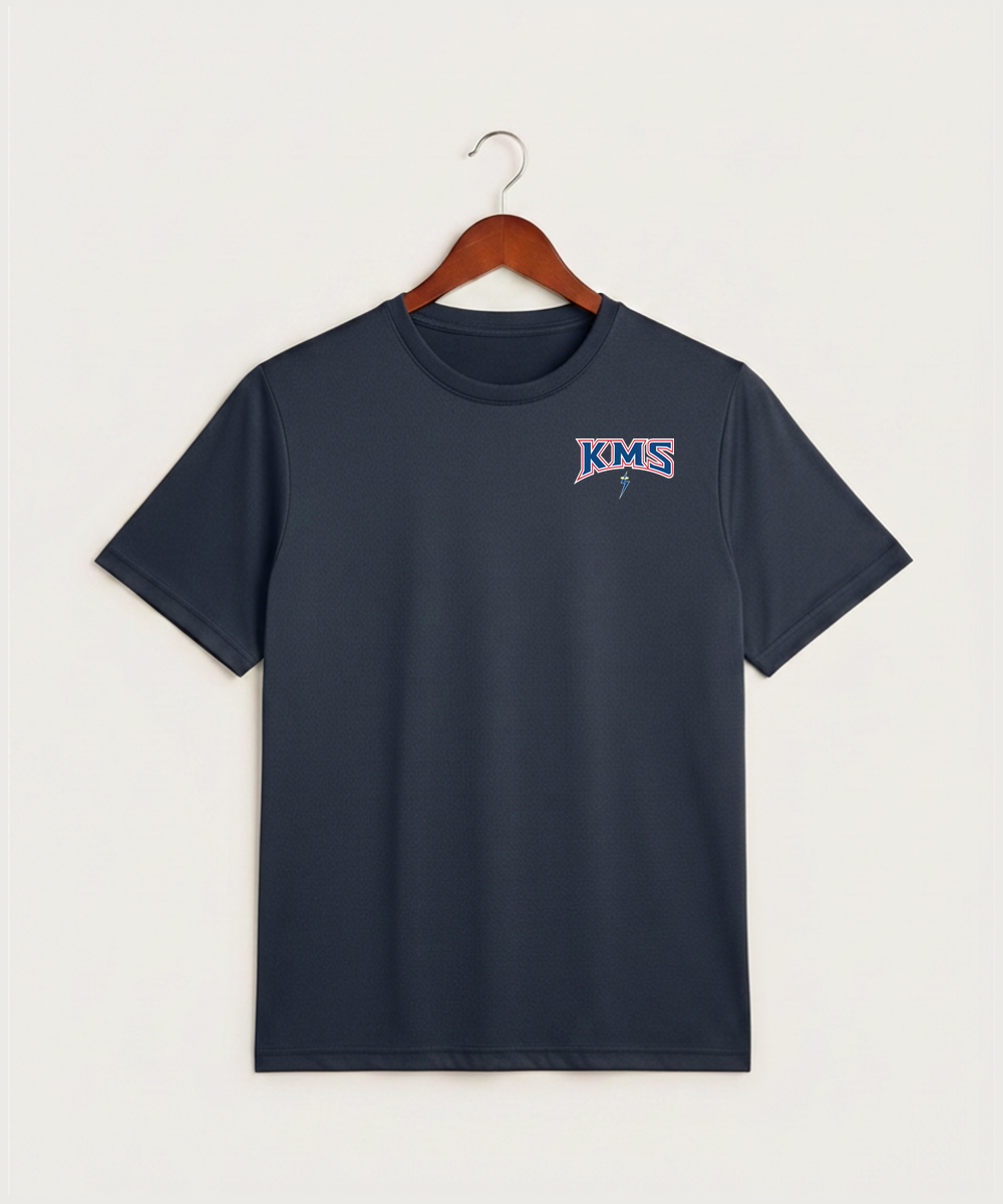 Kerkhoven-Murdock-Sunburg High School Football (Boys) - True Navy Heather Sport-Tek PosiCharge Competitor Tee. ST350