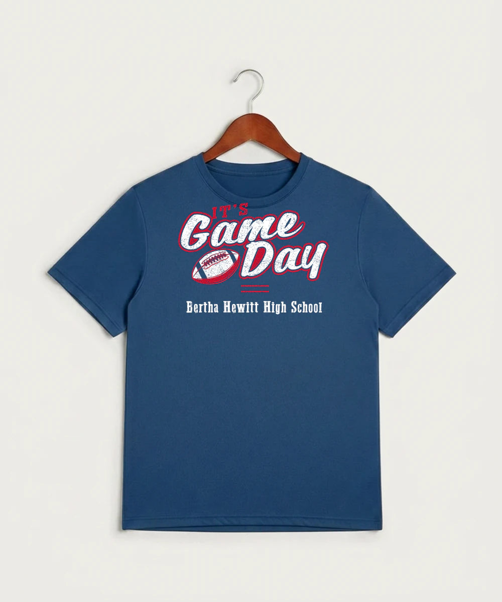 Bertha Hewitt High School Football (Boys) - True Royal Heather Sport-Tek PosiCharge Competitor Tee. ST350