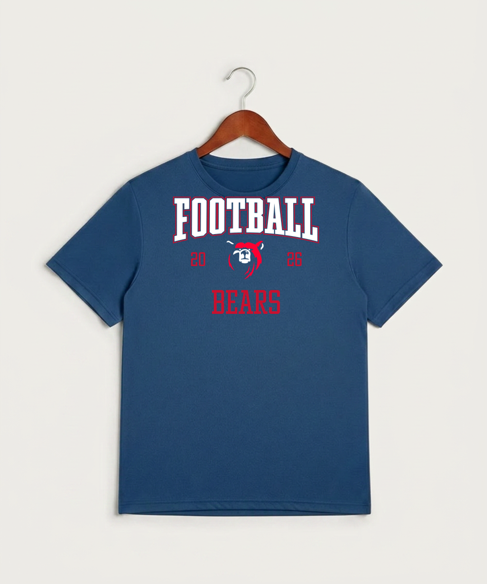 Bertha Hewitt High School Football (Boys) - True Royal Heather Sport-Tek PosiCharge Competitor Tee. ST350