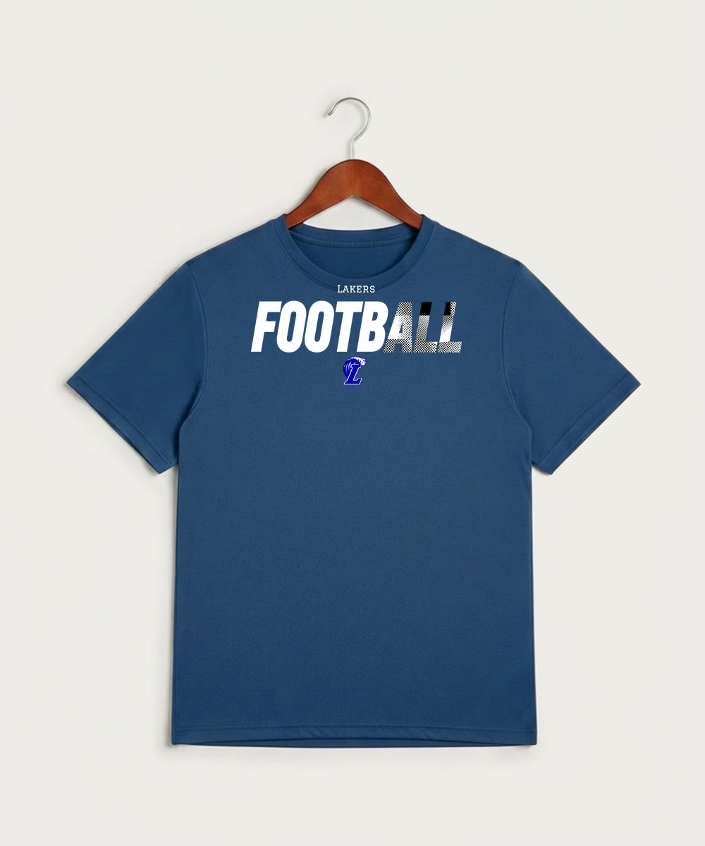 Lakeview High School Football (Boys) - True Royal Heather Sport-Tek PosiCharge Competitor Tee. ST350