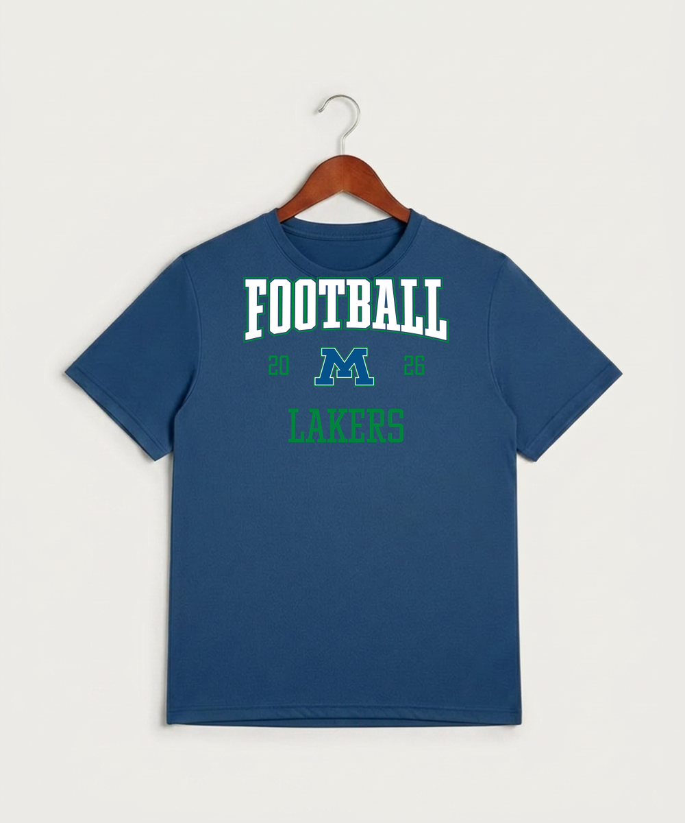 Minnewaska Area High School Football (Boys) - True Royal Heather Sport-Tek PosiCharge Competitor Tee. ST350