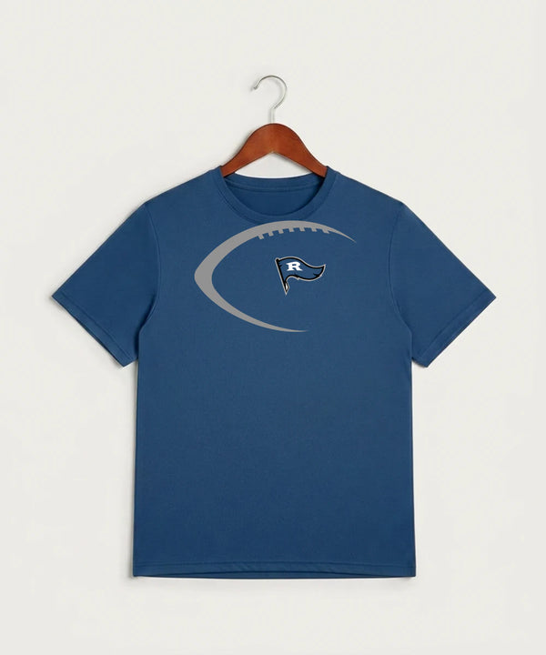 Red Lake County Central Football (Boys) - True Royal Heather Sport-Tek PosiCharge Competitor Tee. ST350