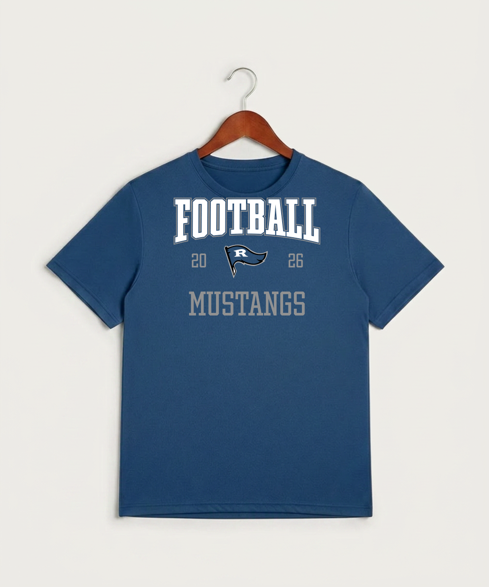 Red Lake County Central Football (Boys) - True Royal Heather Sport-Tek PosiCharge Competitor Tee. ST350