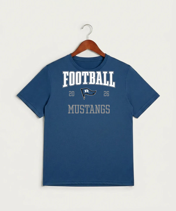 Red Lake County Central Football (Boys) - True Royal Heather Sport-Tek PosiCharge Competitor Tee. ST350