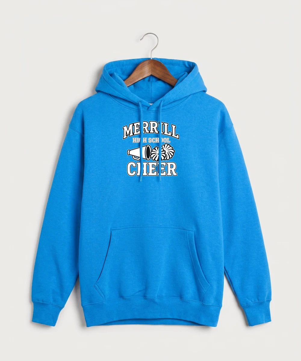 Merrill Dance and Cheer - True Royal Hoodie Value - Full Front