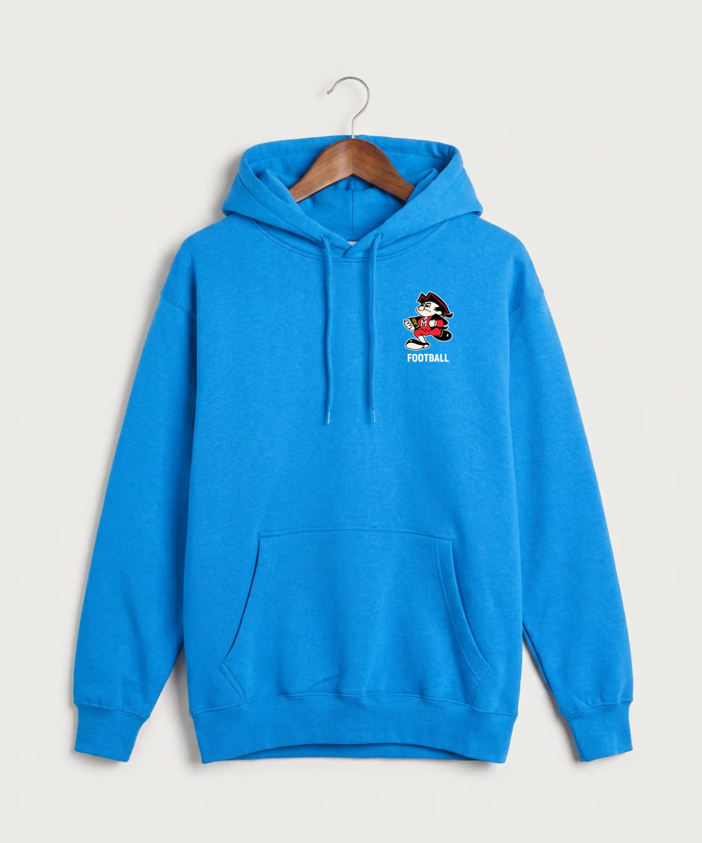 John Marshall High School Basketball (Boys) - True Royal Hoodie Value - Left Chest