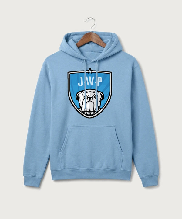 Janesville Waldorf Pemberton Volleyball (Girls) - Tundra Blue Port & Co Core Fleece Pullover Hooded Sweatshirt. PC78H