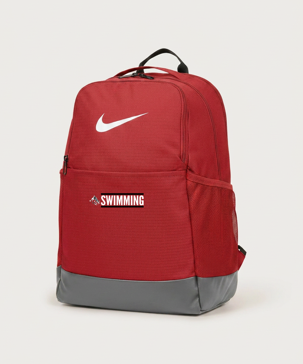 John Marshall High School Swim Dive Girls - University Red Nike Brasilia Medium Backpack NKDH7709