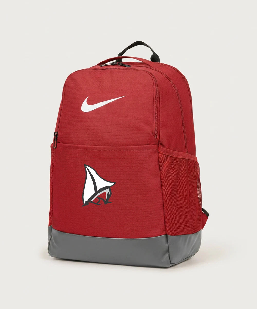 Detroit Lakes Community High School Football (Boys) - University Red Nike Brasilia Medium Backpack NKDH7709