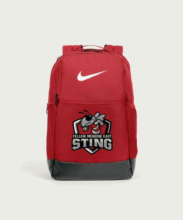 Yellow Medicine East High School Athletics - University Red Nike Brasilia Medium Backpack NKDH7709