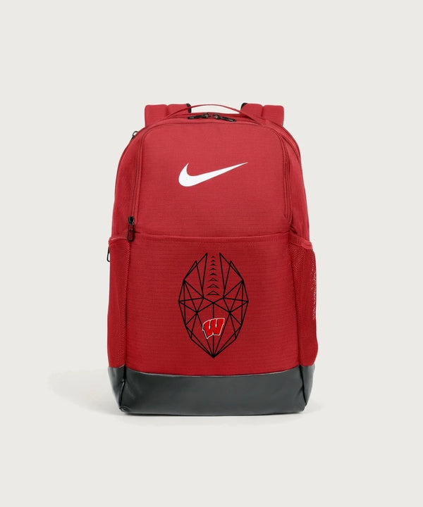 Wisconsin Lutheran High School Football (Boys) - University Red Nike Brasilia Medium Backpack NKDH7709