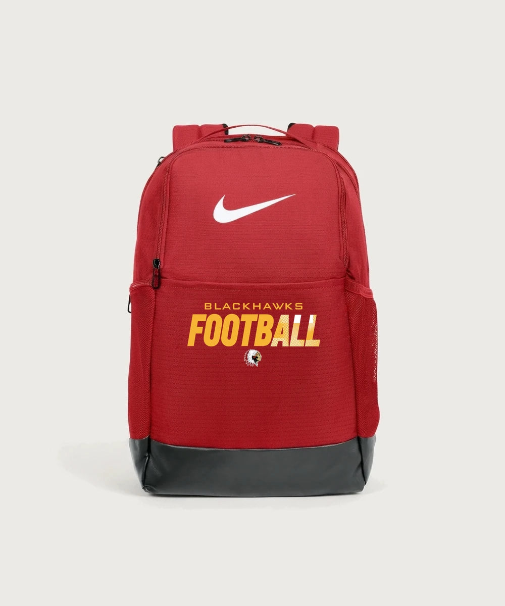 Stockton High School Football - University Red Nike Brasilia Medium Backpack NKDH7709