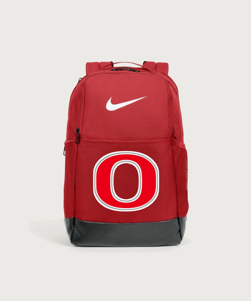 Osakis High School Athletics Coed - University Red Nike Brasilia Medium Backpack NKDH7709