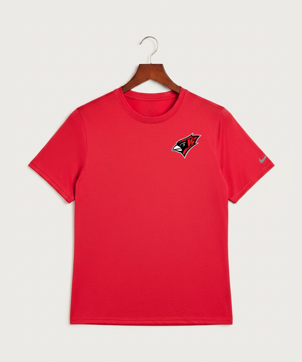 Willmar High School Athletics - University Red Nike Swoosh Sleeve rLegend Tee NKDX8730