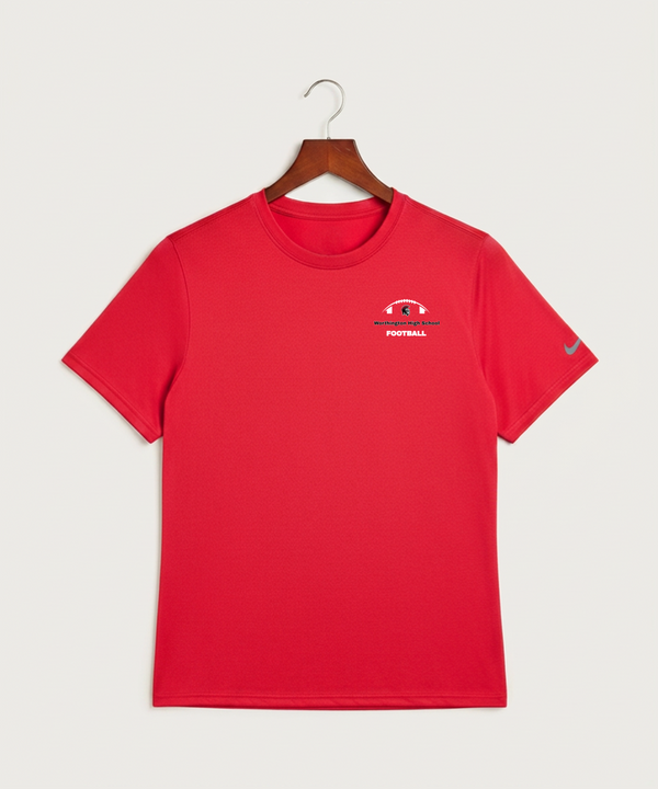 Worthington High School Football (Boys) - University Red Nike Swoosh Sleeve rLegend Tee NKDX8730