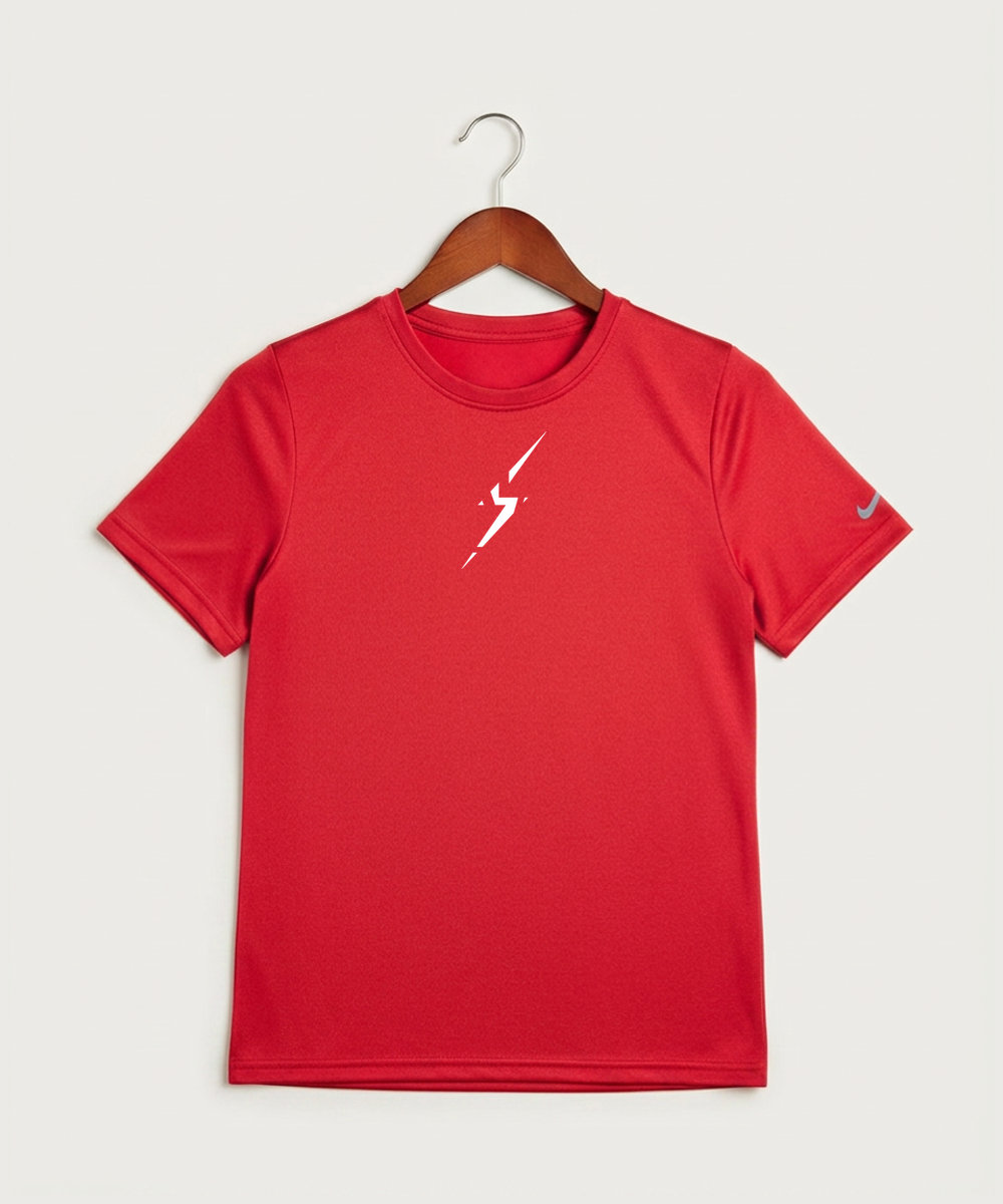 John Marshall High School Cross Country (Coed) - University Red Nike Youth Swoosh Sleeve rLegend Tee NKDX8787