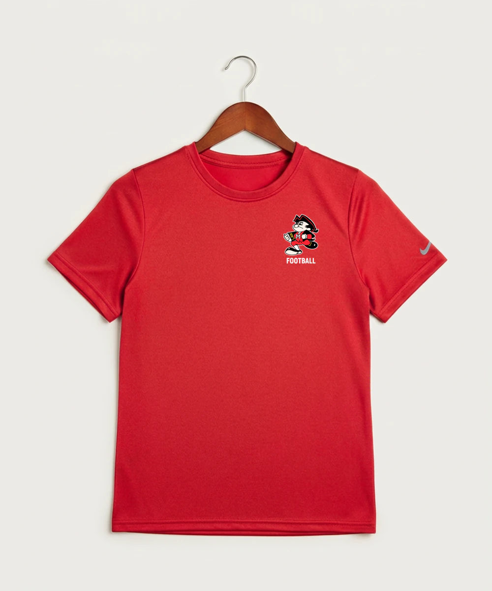 John Marshall High School Basketball (Boys) - University Red Nike Youth Swoosh Sleeve rLegend Tee NKDX8787