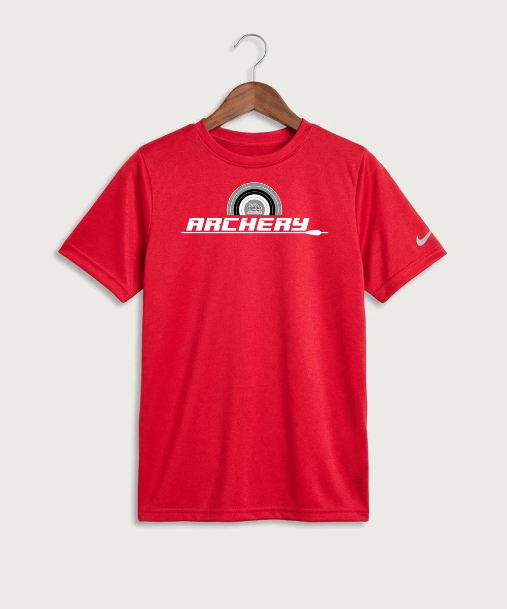Heart Shot Ministry Archery Team Store - University Red Nike Youth Swoosh Sleeve rLegend Tee NKDX8787