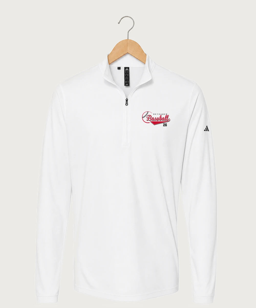 Sauk Valley Community College Baseball Team Store - White Men's Ultimate365 Lightweight Quarter-Zip Pullover