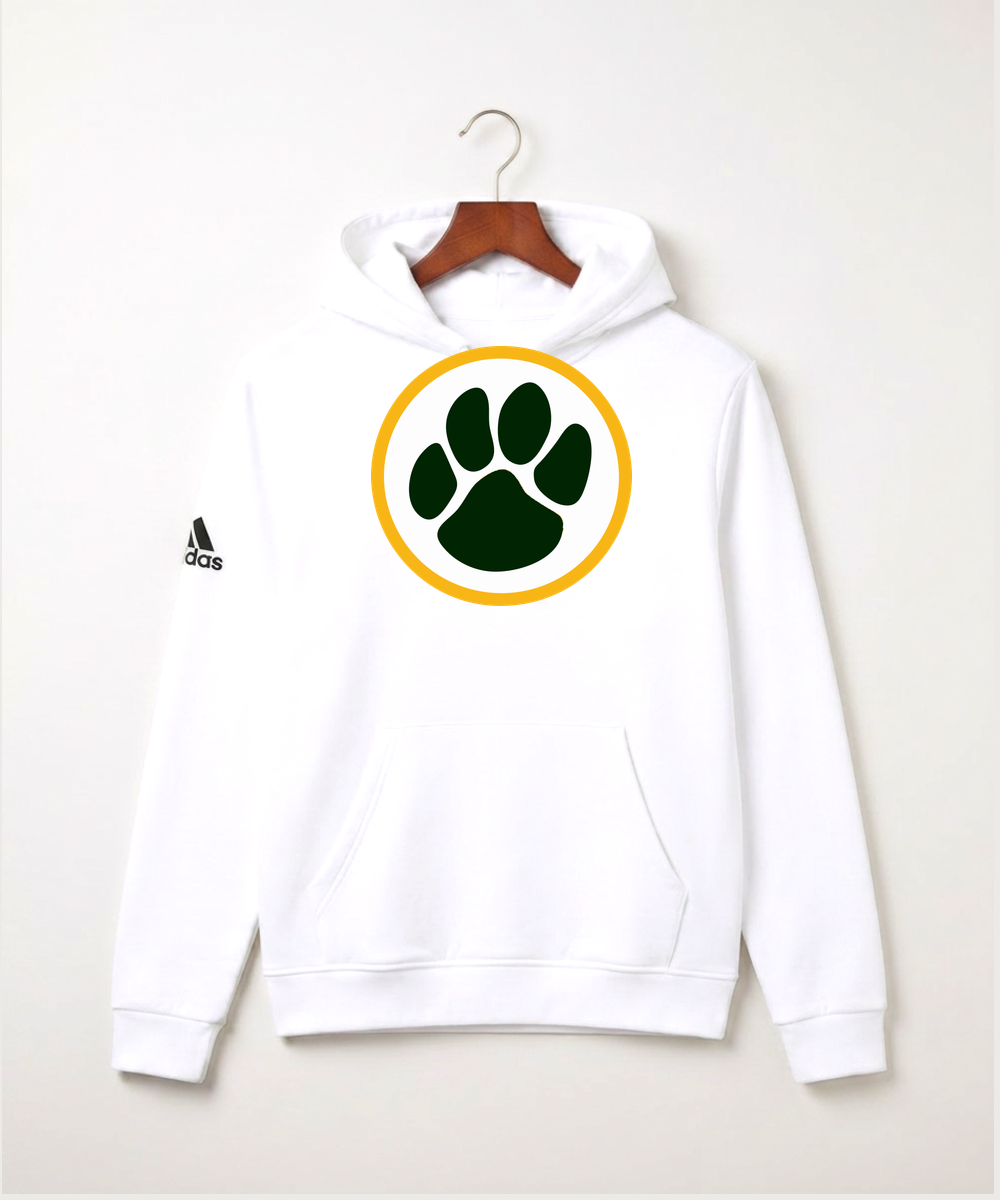 Ashwaubenon High School Football (Boys) - White Unisex Fleece Hooded Sweatshirt