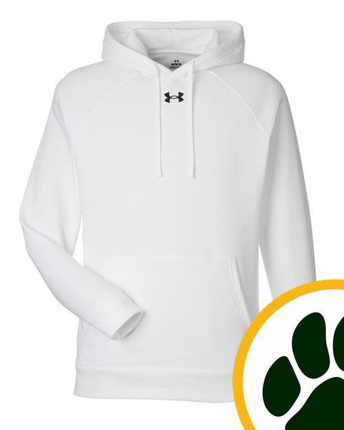 Ashwaubenon High School Football (Boys) - White/ Black Men's Rival Fleece Hooded Sweatshirt