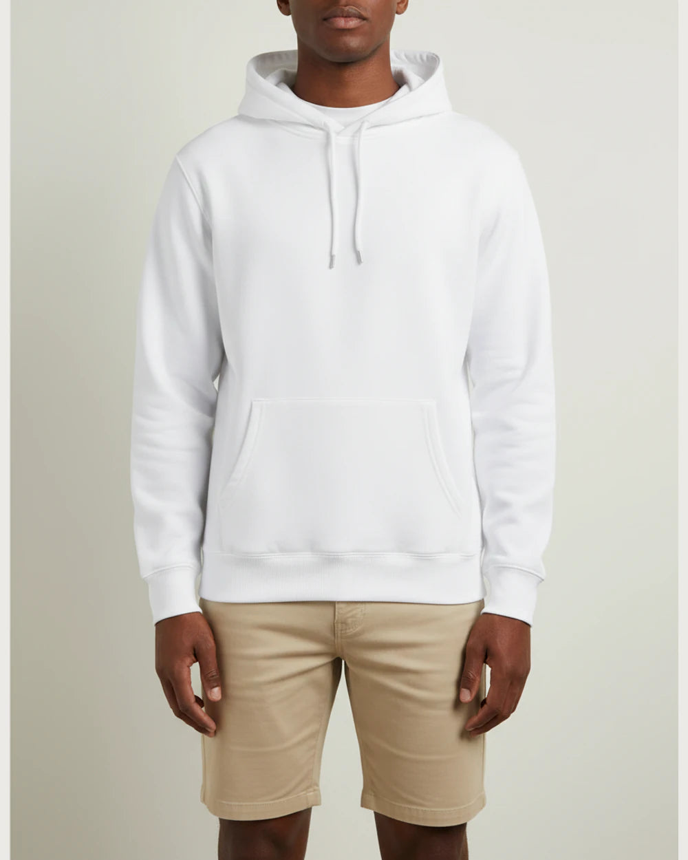 Ashwaubenon High School Football (Boys) - White Hoodie Value - Full Front (model)