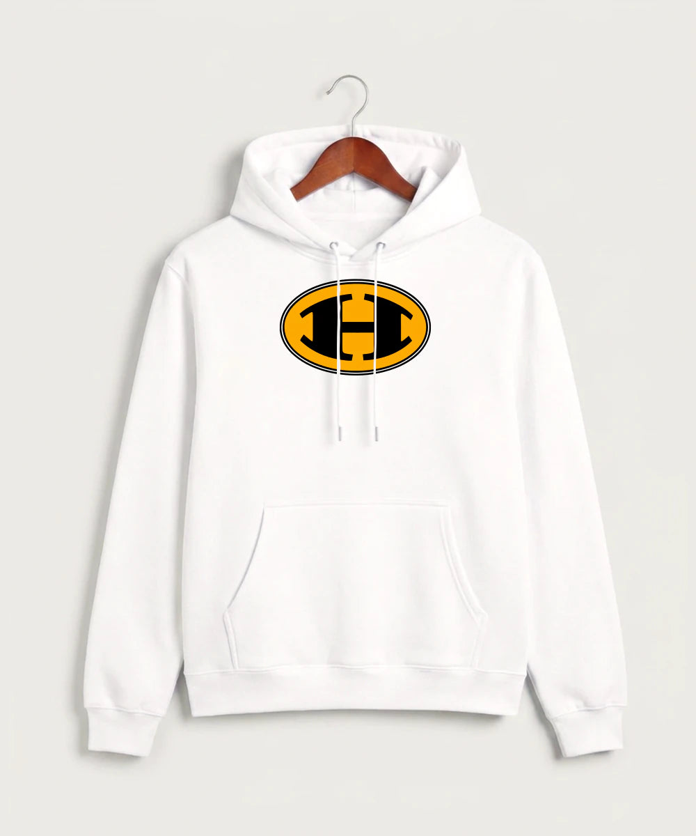 Hutchinson High School Football (Boys) - White Hoodie Value - Full Front