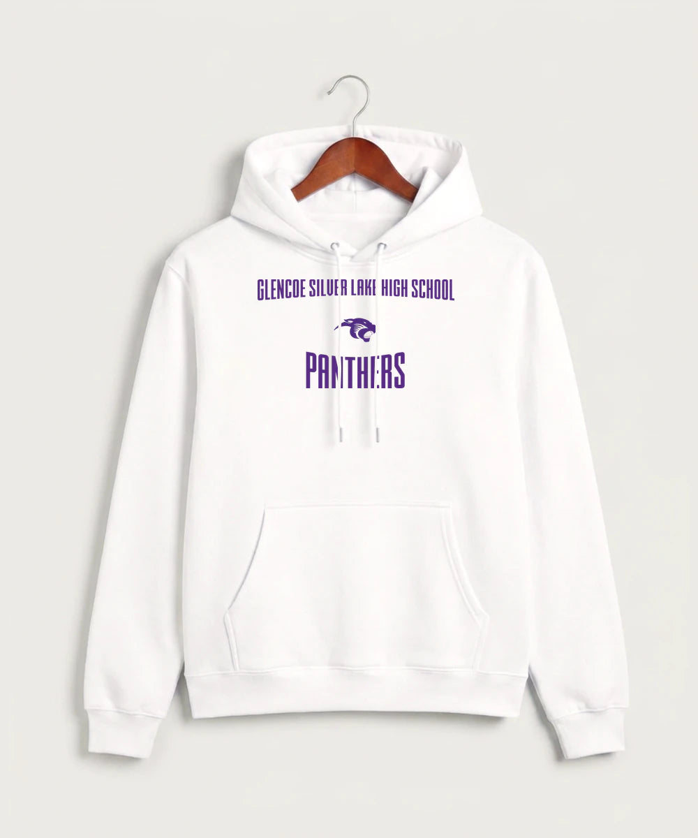 Glencoe Silver Lake High School Athletics - White Hoodie Value - Full Front