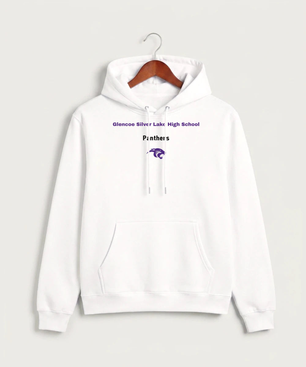 Glencoe Silver Lake High School Athletics - White Hoodie Value - Full Front