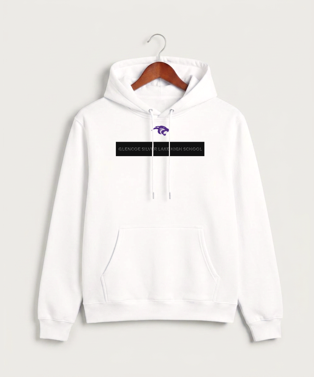 Glencoe Silver Lake High School Athletics - White Hoodie Value - Full Front